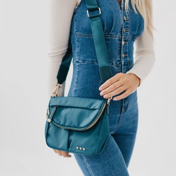 Tilly Nylon Crossbody Bag Teal - Picture 3 of 3